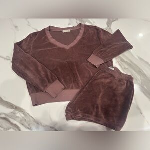 Suzie Kondi Terry Cloth Set Top-M Shorts-S